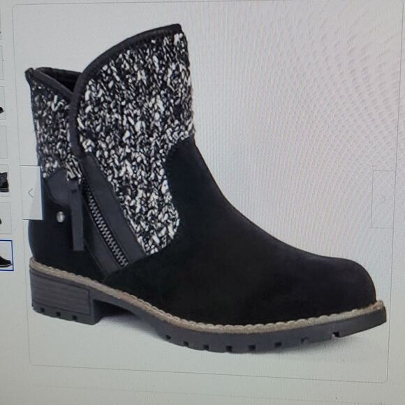 MUK LUKS WOMAN Gerri zip up ankle fashion boots  7 use - Picture 1 of 8